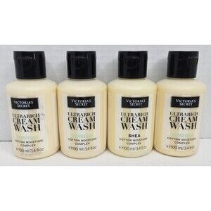 Victoria's Secret Ultra Rich Cream Wash  3.4 oz each-NEW Travel Size Lot Of Four